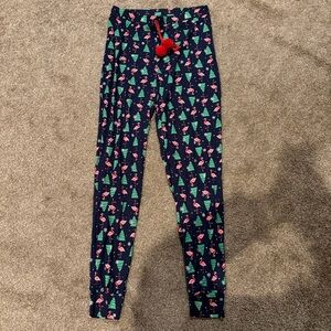 Christmas Flamingo Pajama Pants